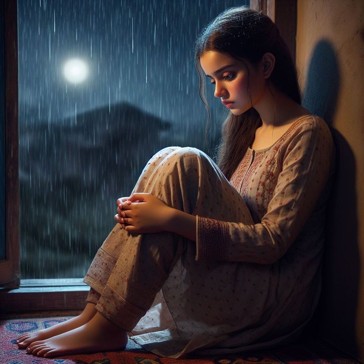 sad girl dp photo