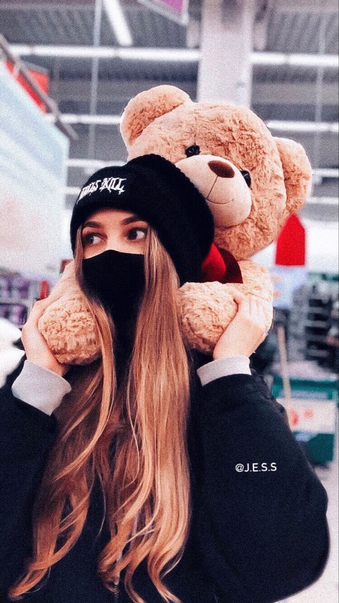 Instagram girl with teddy bear profile pictures