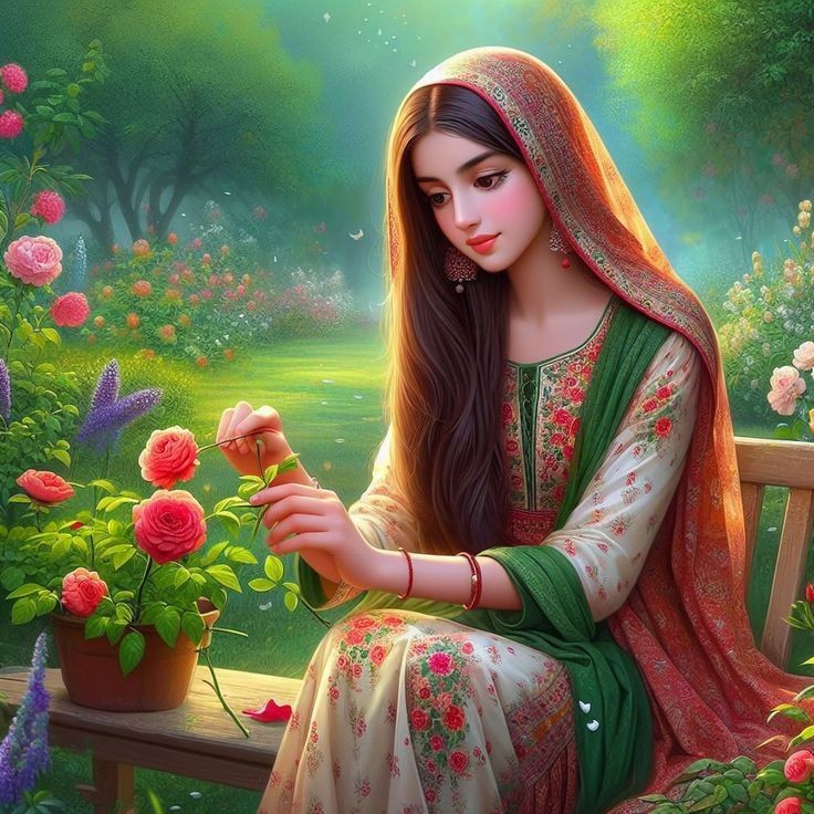 cartoon girl dp photo