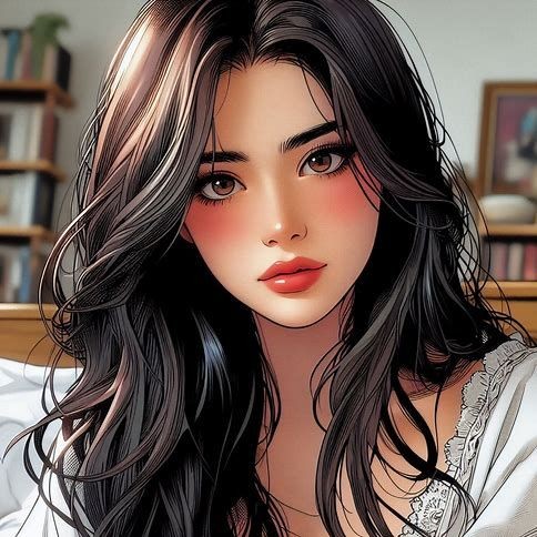 cartoon girl dp photo