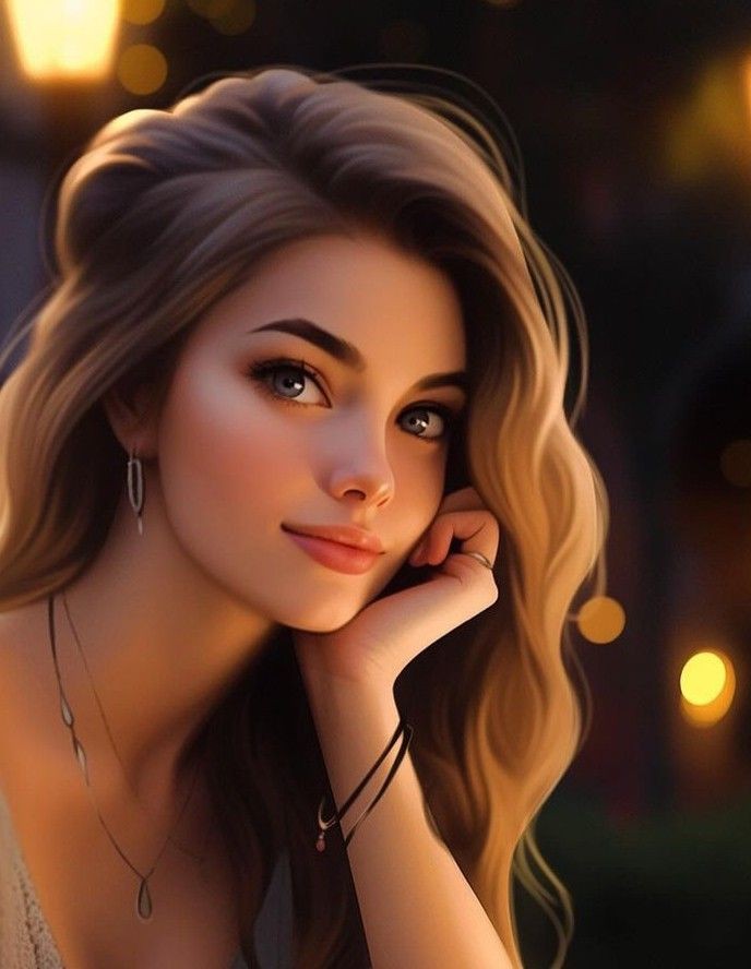 cartoon girl dp photo