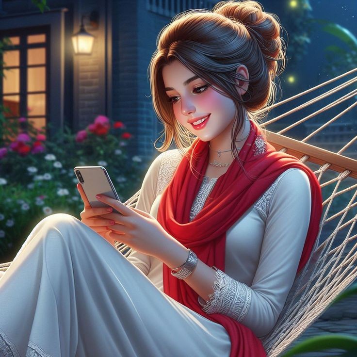 cartoon girl dp photo