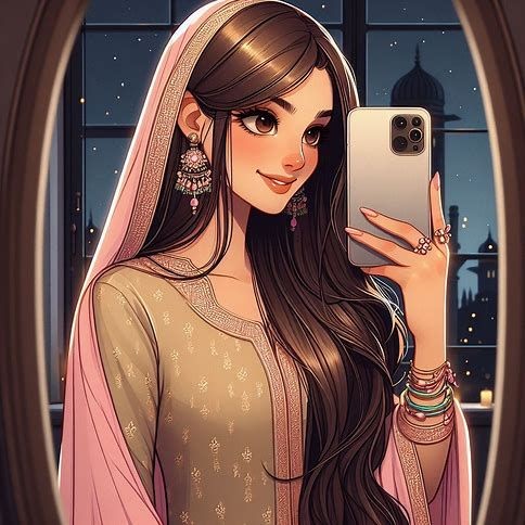 cartoon girl dp photo