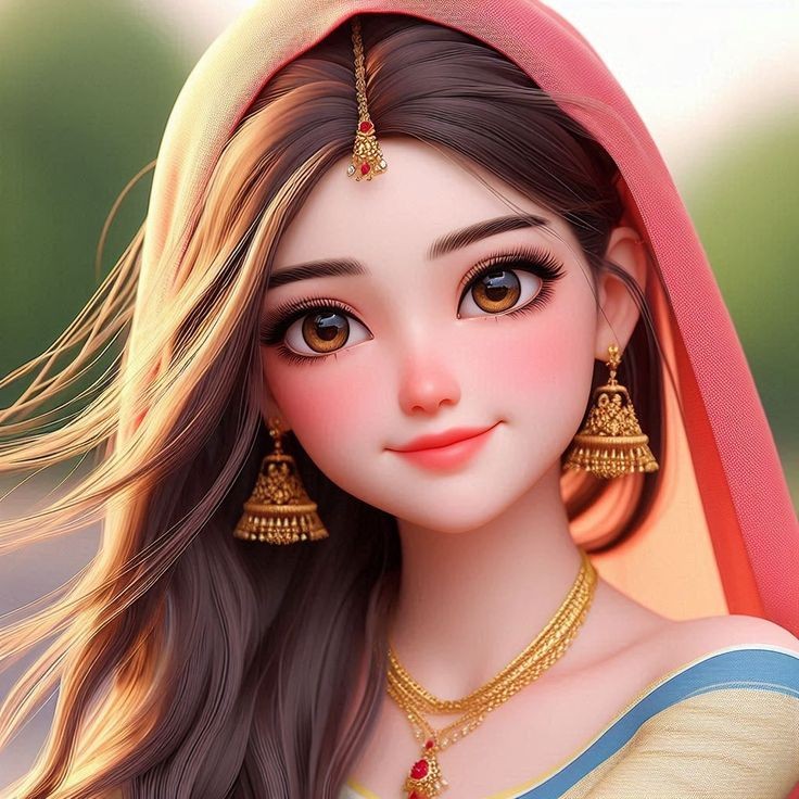 cartoon girl dp photo