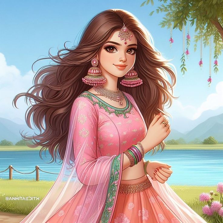cartoon girl dp photo