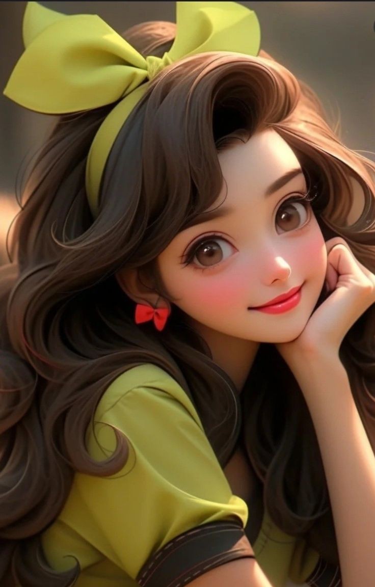 cartoon girl dp photo