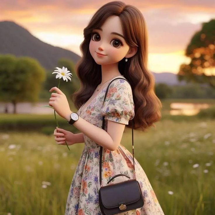 cartoon girl dp photo