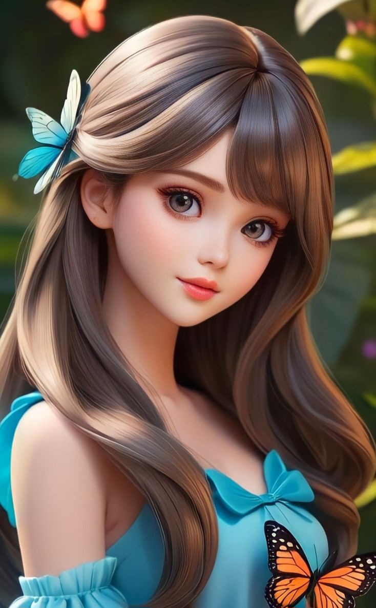 cartoon girl dp photo