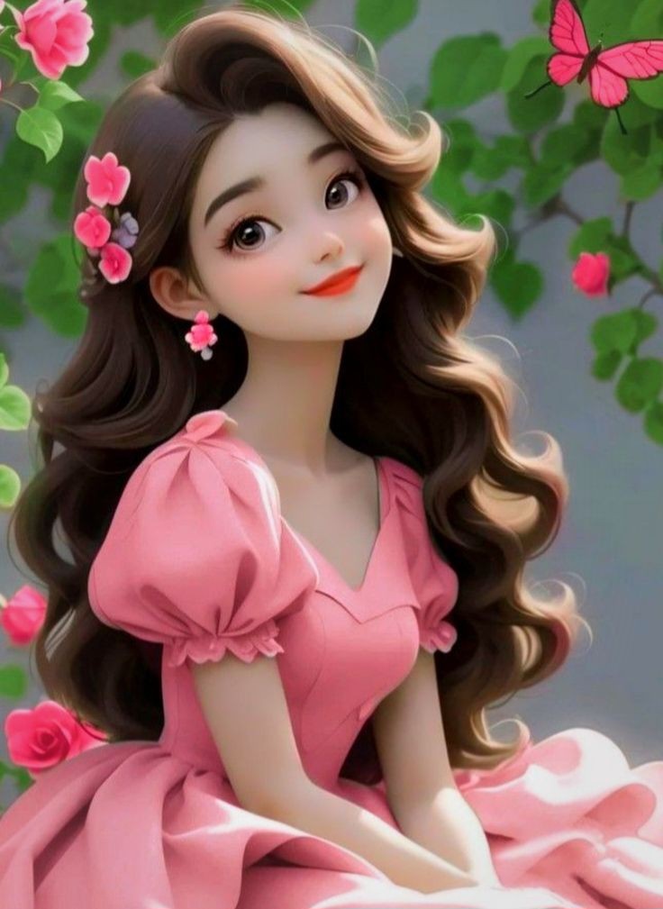 cartoon girl dp photo