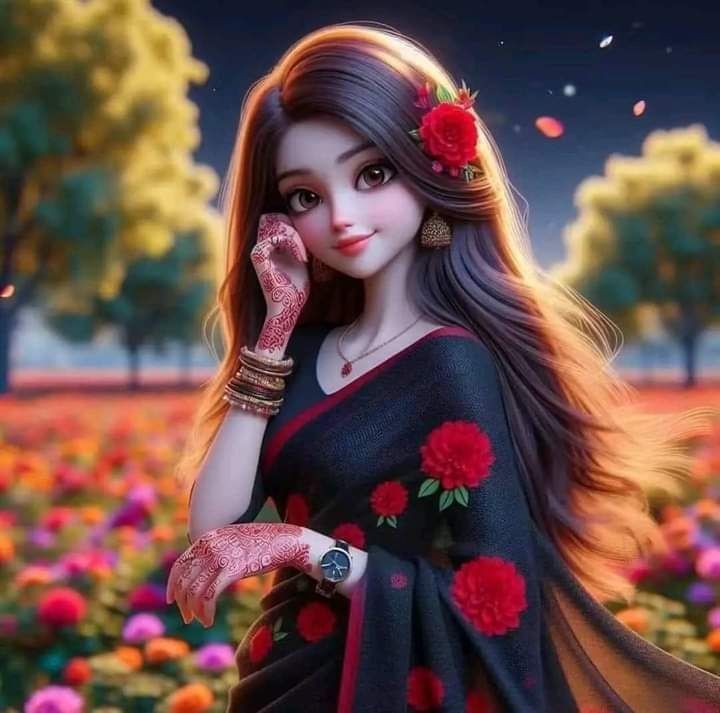 cartoon girl dp photo
