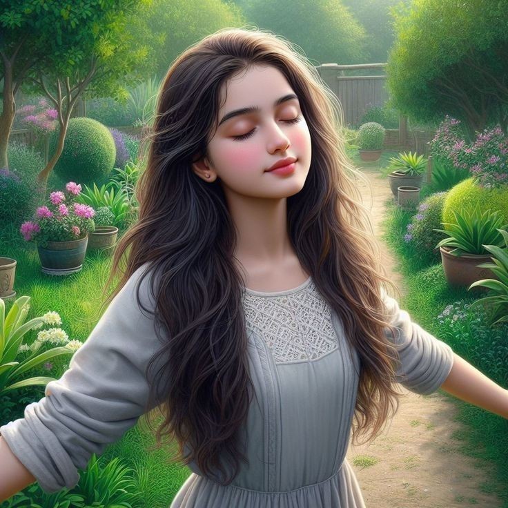 cartoon girl dp photo