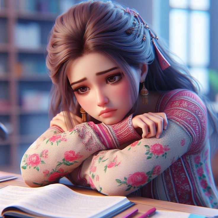 cartoon girl dp photo
