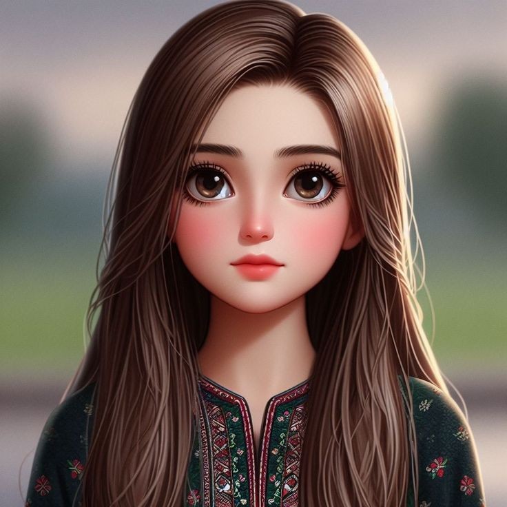 cartoon girl dp photo