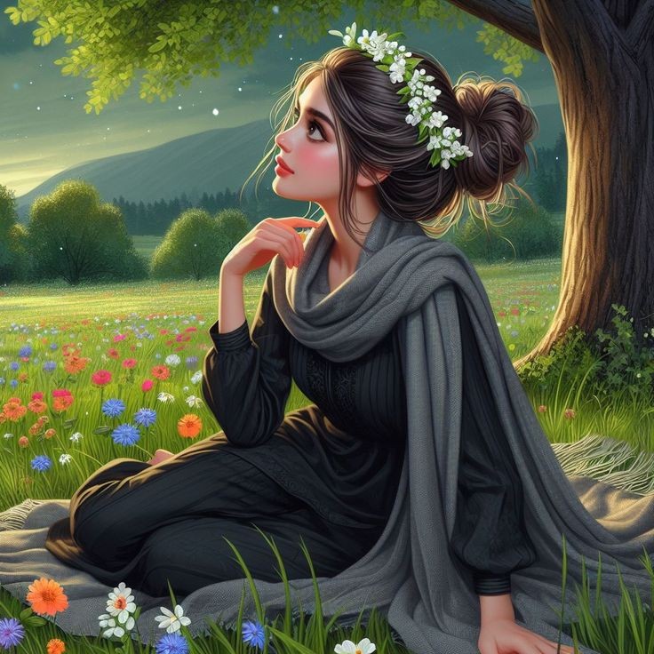 cartoon girl dp photo