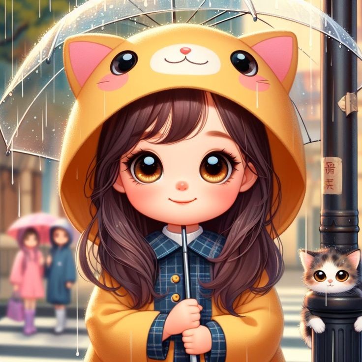 cartoon girl dp photo
