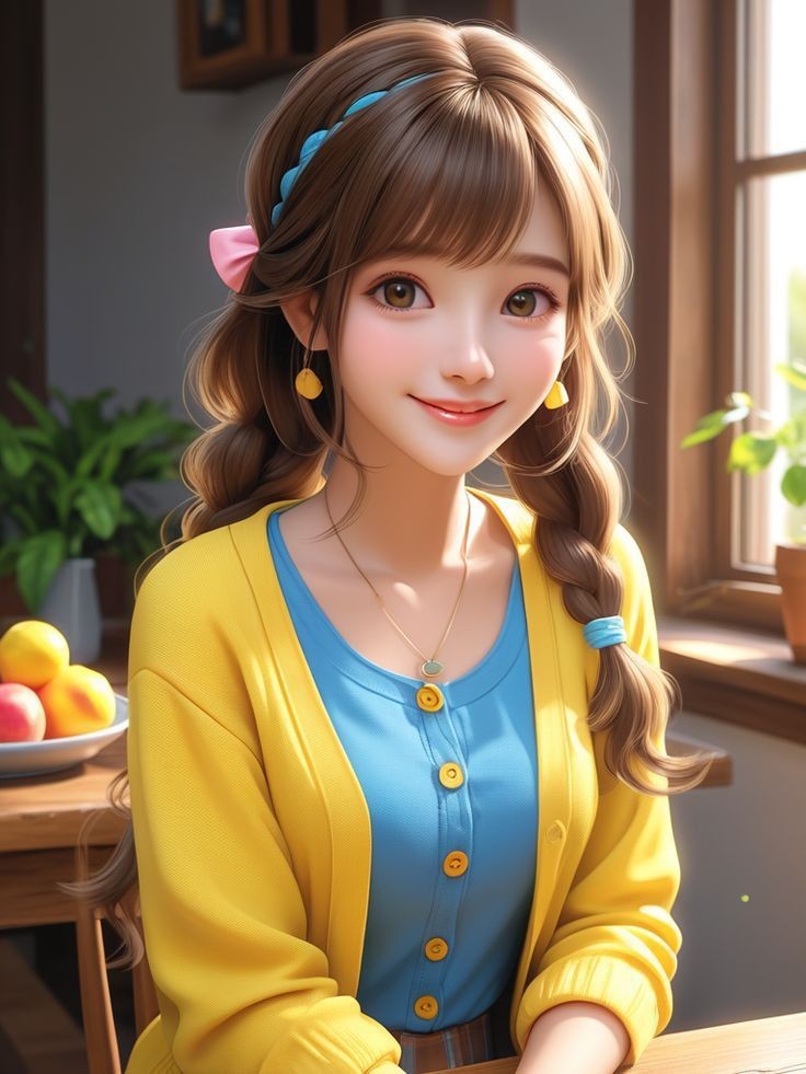 cartoon girl dp photo