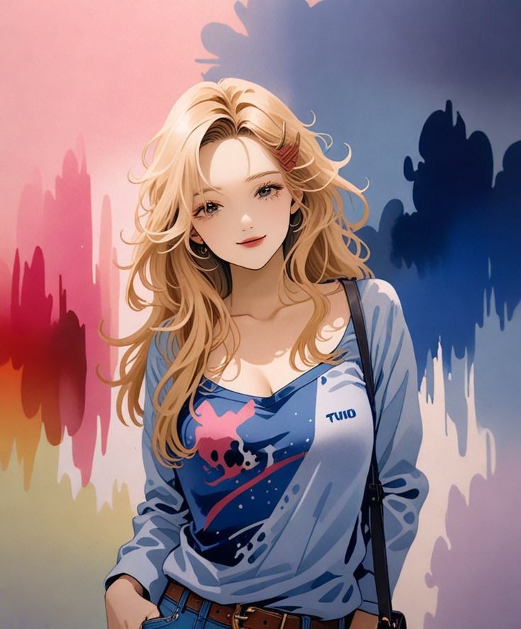 cartoon girl dp photo