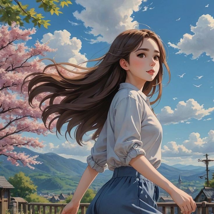 cartoon girl dp photo