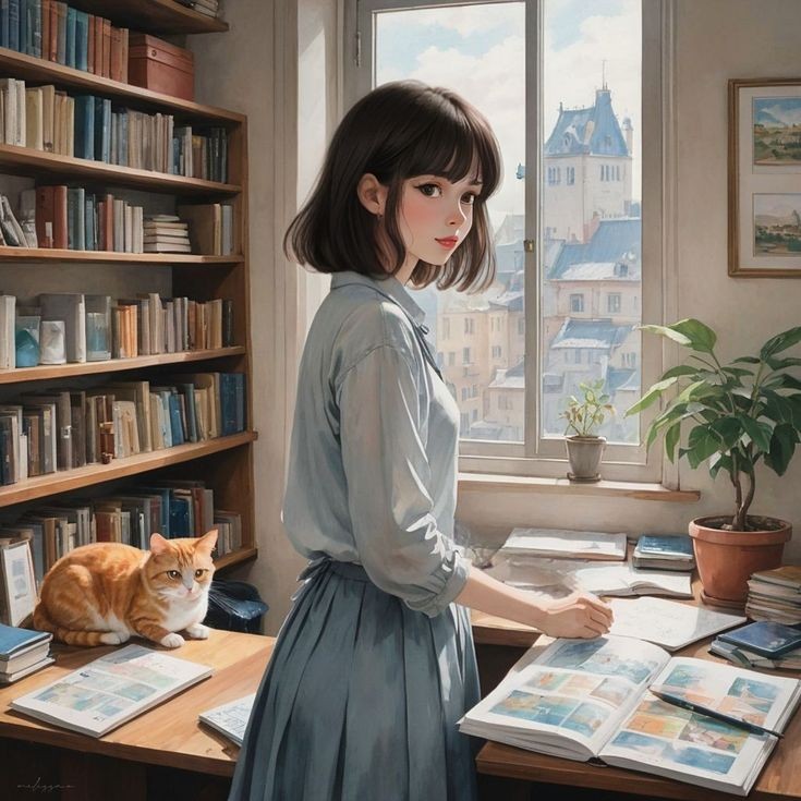 cartoon girl dp photo