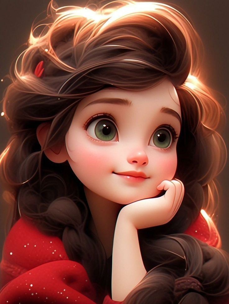 cartoon girl dp photo