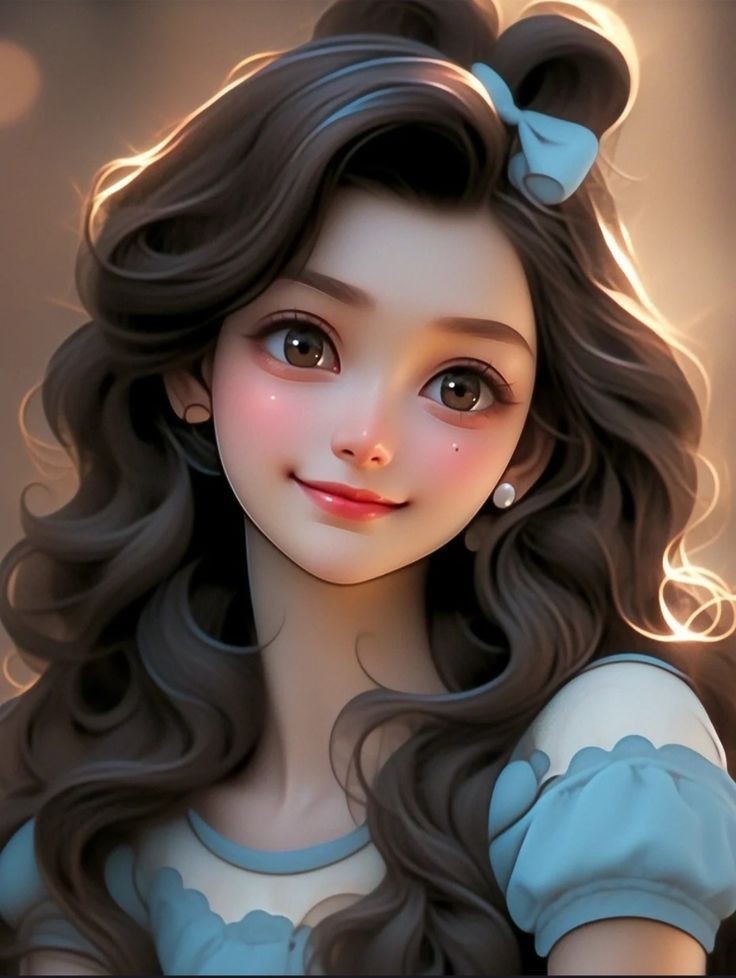 cartoon girl dp photo