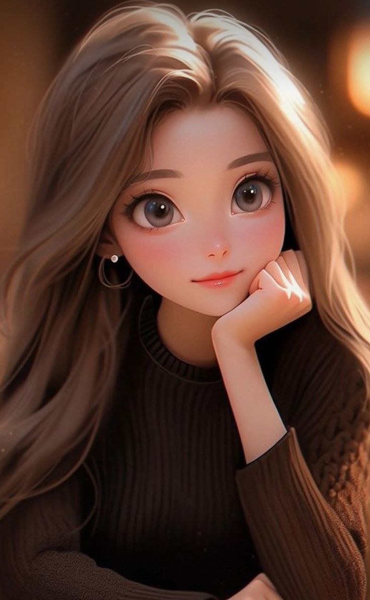 cartoon girl dp photo