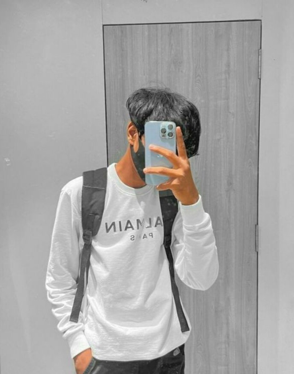 hidden face boy dp pic